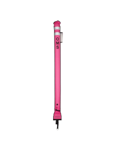 OMS SMB SLIM HYBRID 6.0, Pink, 6.0 ft (~1.8m), Open bottom and No-Lock LP inflator valve, with OPV