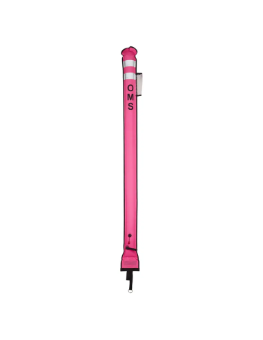 OMS SMB SLIM HYBRID 6.0, Pink, 6.0 ft (~1.8m), Open bottom and No-Lock LP inflator valve, with OPV