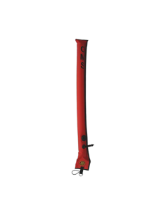 OMS Diver's Alert Marker, 3.3' long (1 meter), closed, No-Lock LP Connector, with OPV (~ 3 kg lift)