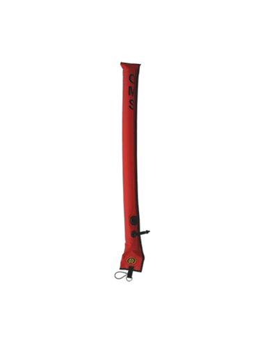 OMS Diver's Alert Marker, 3.3' long (1 meter), closed, No-Lock LP Connector, with OPV (~ 3 kg lift)