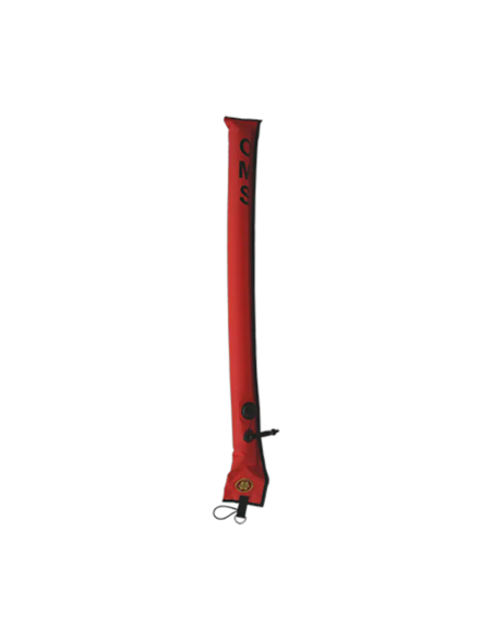 OMS Diver's Alert Marker, 3.3' long (1 meter), closed, No-Lock LP Connector, with OPV (~ 3 kg lift)