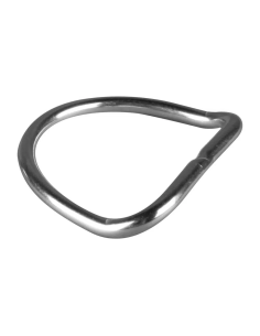 OMS 2 in (5 cm) Stainless Steel D-Ring, ~ 45° bend
