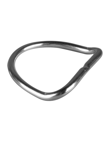 OMS 2 in (5 cm) Stainless Steel D-Ring, ~ 45° bend