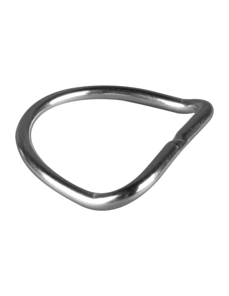 OMS 2 in (5 cm) Stainless Steel D-Ring, ~ 45° bend