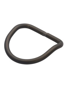 OMS 3 in (5 cm) Aluminum D-Ring, ~ 45° bend