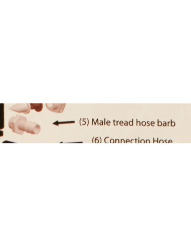 BtS Male thread pipe fitting barb hose tail connector with O-ring