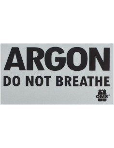 OMS Inert Gas: DO NOT BREATHE warning decal