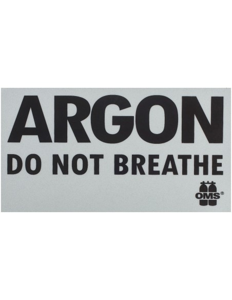 OMS Inert Gas: DO NOT BREATHE warning decal