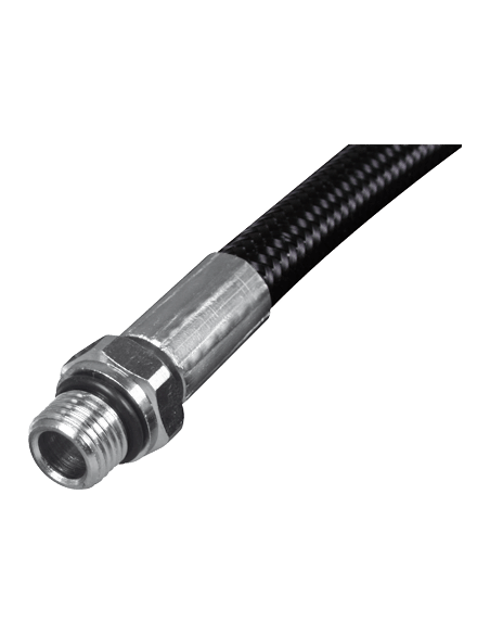 BtS Miflex high-flexible LP regulator hose, 80 cm, UNF 1/2