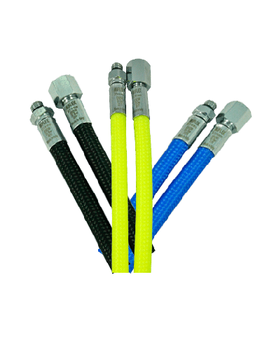 BtS Miflex high-flexible LP regulator hose, 80 cm, UNF 1/2