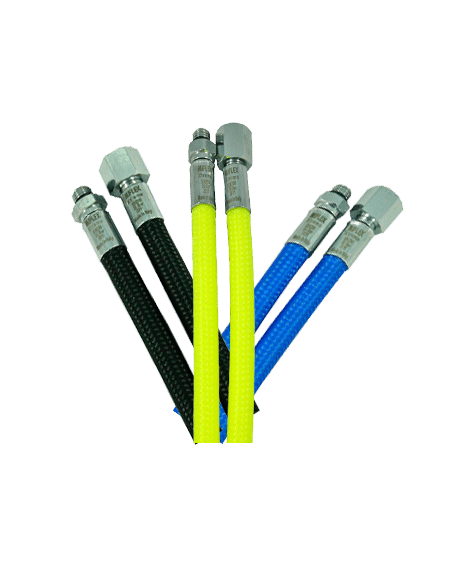 BtS Miflex high-flexible LP regulator hose, 80 cm, UNF 1/2