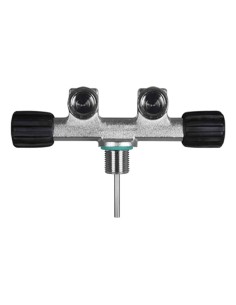 Scubatec DIN Twin Valve 230 bar (2 fixed Outlets)