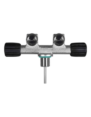 Scubatec DIN Twin Valve 230 bar (2 fixed Outlets)