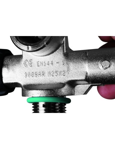 Scubatec DIN Valve 300 bar, LEFT expandable, incl. rubber knob, without Blind Plug