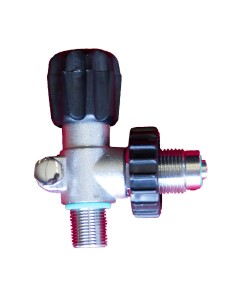 Scubatec Male DIN Valve 300 Bar M18/1,5 with pressure relieve for Jacket Inflation