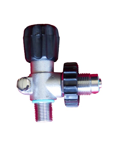 Scubatec Male DIN Valve 300 Bar M18/1,5 with pressure relieve for Jacket Inflation