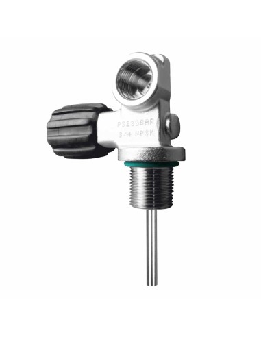 Scubatec DIN Valve Mono US NPSM 3/4 ", without INT Plug, 230 bar, incl. rubber knobs