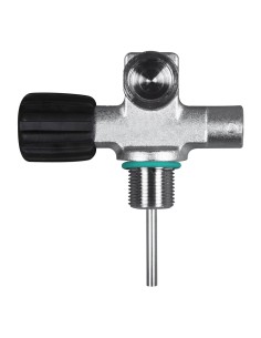 Scubatec DIN Valve LEFT expandable US NPSM 3/4 ", without INT Plug, 230 bar, incl. rubber knobs