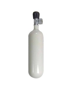 BtS 1 L Steel cylinder, 230 bar, Ø 82.5 mm, M18/1,5 Valve Comptec