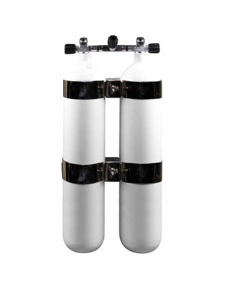 BtS Twinset 2 × 8.5 L Wide Steel cylinder, 230 bar, Ø 140 mm