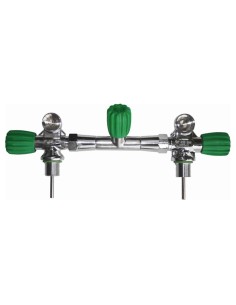 Sano-Sub Complete Isolation Manifold for 12-20 L Cylinders (Ø 204 mm), EU Nitrox, 230 bar, incl. rubber knobs