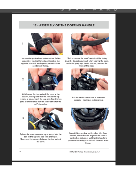 Ocean Reef QRS - Quick Release System (Doffing Handle)